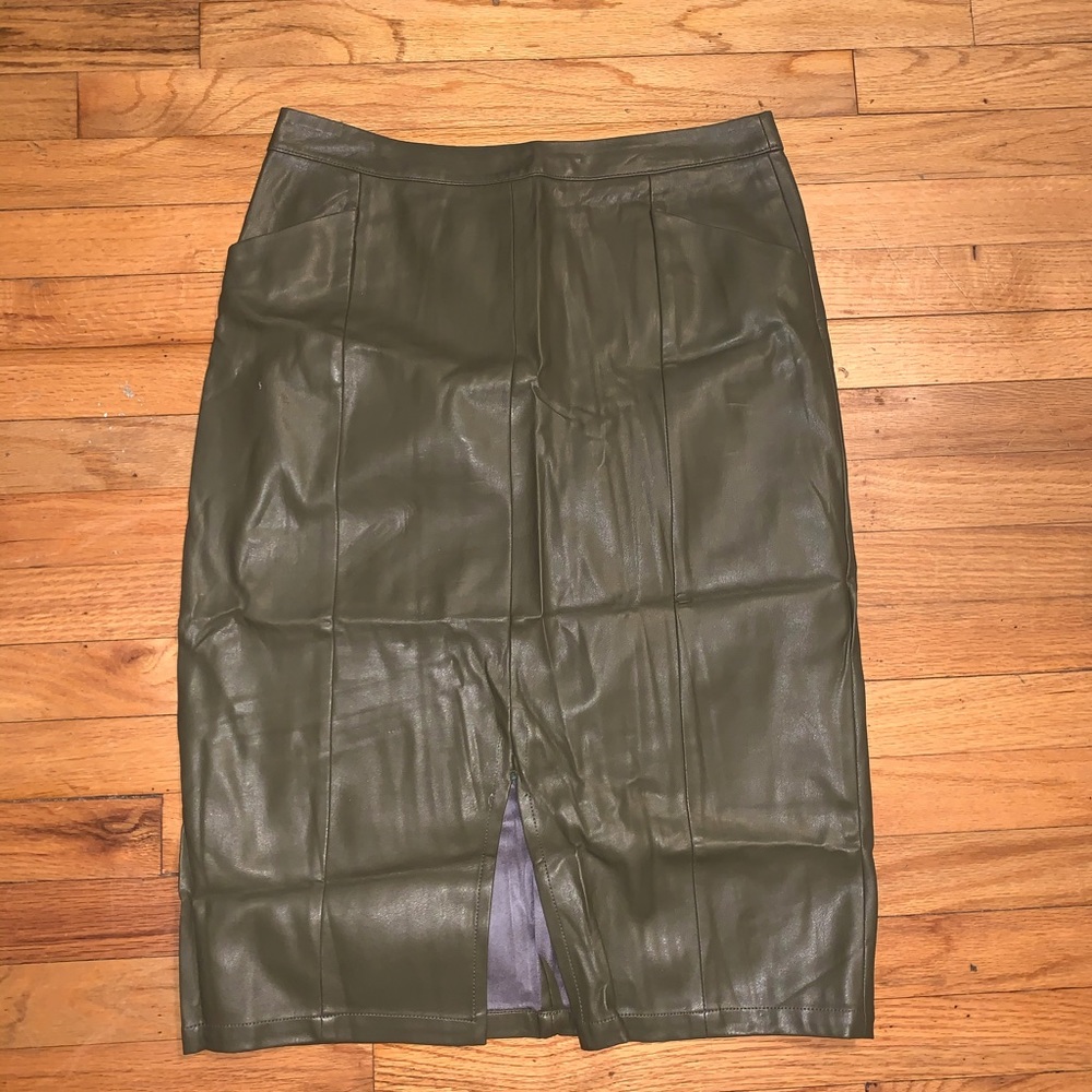 Leather Pencil Skirt